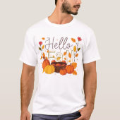 Hallo Herbst T - Shirt - Gemütliche Herbstwoben (Vorderseite)