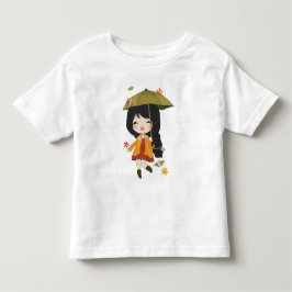 Hallo Herbst T - Shirt Mädchen fallen Thema T - Sh