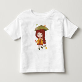 Hallo Herbst T - Shirt Mädchen fallen Thema T - Sh