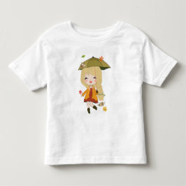 Hallo Herbst T - Shirt Mädchen fallen Thema T - Sh