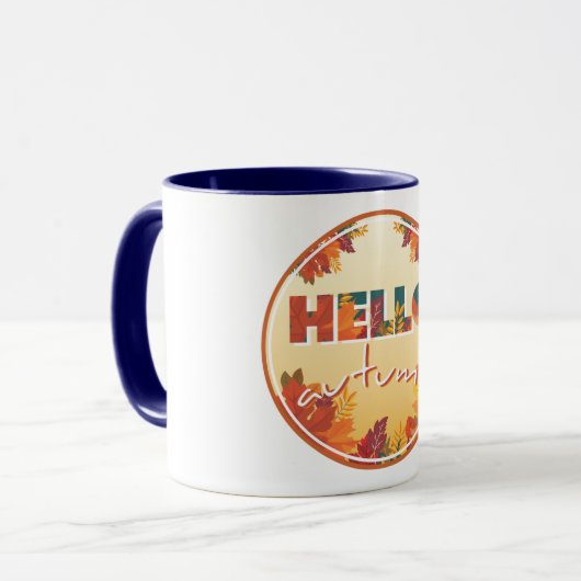 Hallo Herbst Tasse (Vorderseite Links)