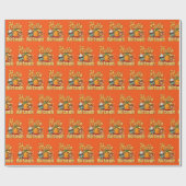 Hallo Herbst Text und Farbe anpassen Geschenkpapier (Flach)