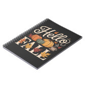 Hallo Herbst Vintager Herbststil Notizblock (Linke Seite)