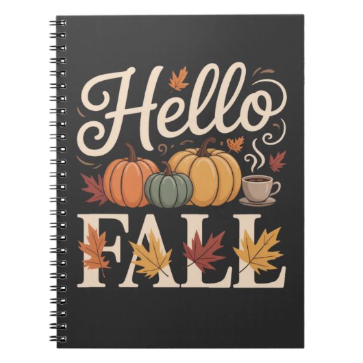 Hallo Herbst Vintager Herbststil Notizblock (Vorderseite)