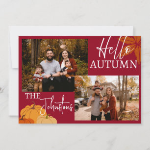 Hallo Herbst: Von unserer Familie an Ihre Feiertagskarte