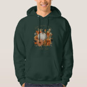 Hallo Herbst Wasserfarben Wildblumen Herbstblätter Hoodie (Vorderseite)