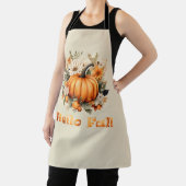 Hallo Herbst Wasserfarben Wildblumen Herbstblätter Schürze (InSitu)