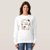 Hallo Herbst Wildblume und Herbstleaves Sweatshirt (Vorne ganz)