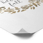 Hallo Herbst Willkommen Herbstmalerei Poster (Ecke)