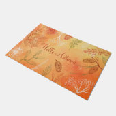 Hallo Herbst Wohngestaltung Fußmatte (Schrägansicht)