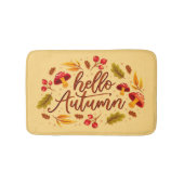 Hallo Herbst Wohngestaltung Herbstfarben Badematte (Vorderseite)