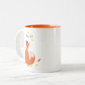 Hallo, Herbst Zweifarbige Tasse (Vorderseite Links)