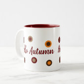 Hallo Herbst Zweifarbige Tasse (Vorderseite Links)