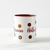 Hallo Herbst Zweifarbige Tasse (Mittel)