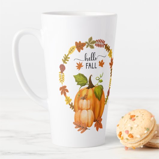 Hallo Herbstausgänge und Pumpkins-Keramik Milchtasse (Beispiel)