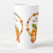 Hallo Herbstausgänge und Pumpkins-Keramik Milchtasse (Vorderseite)