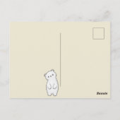 Hallo Herbstbär Postkarte (Rückseite)