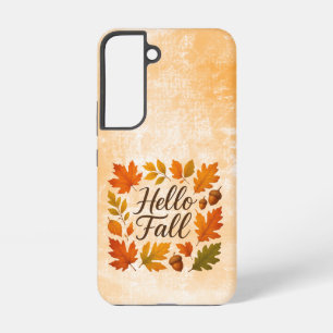 Hallo Herbstblätter und Eicheln Samsung Galaxy Hülle