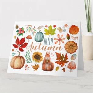 Hallo-Herbstkarte Karte
