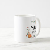 Hallo Herbstkürme mit Blätter Rustikal Niedlich Kaffeetasse (VorderseiteRechts)