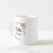 Hallo Herbstkürme mit Blätter Rustikal Niedlich Kaffeetasse (Vorderseite Links)