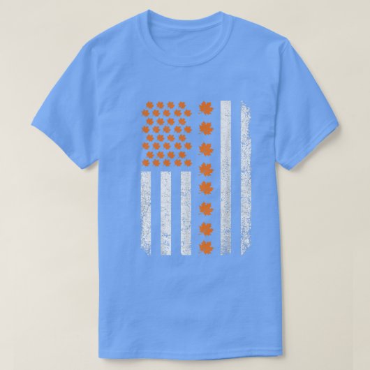 Hallo Herbstlaub Herbstsaison Maples American Fl T-Shirt (Design vorne)