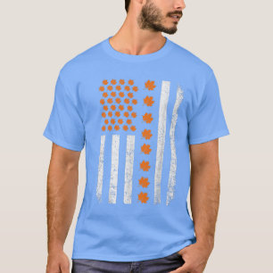 Hallo Herbstlaub Herbstsaison Maples American Fl T-Shirt