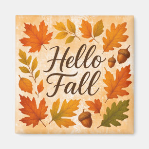 Hallo Herbstlaube und Eichhörnchen Magnet