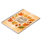 Hallo Herbstlaube und Eichhörnchen Notizblock (Linke Seite)