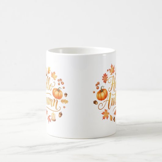 Hallo Herbstliche Tasse (Mittel)