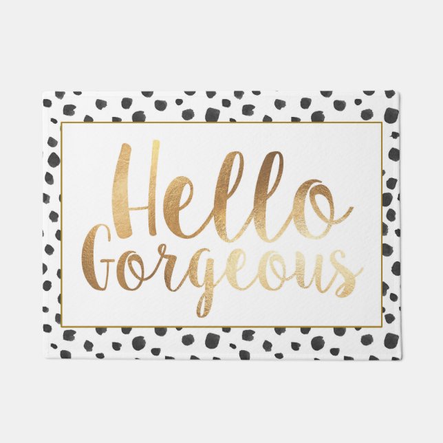 Hallo herrlich, Fußmatte (Vorderseite)