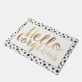 Hallo herrlich, Fußmatte (Schrägansicht)