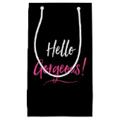 "Hallo herrlich! " Kleine Geschenktüte (Vorderseite)