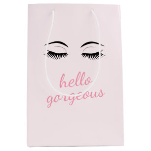 Hallo Herrlich mit Hübschen Eyelashes Glam Pink Mittlere Geschenktüte