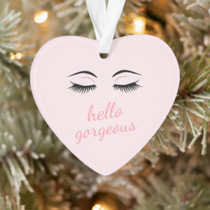 Hallo Herrlich mit Hübschen Eyelashes Glamour Ornament