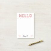 Hallo herrlich: Post-It Klebezettel (Auf Schreibtisch)