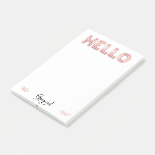 Hallo herrlich: Post-It Post-it Klebezettel (angewinkelt)