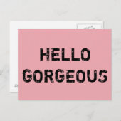 HALLO HERRLICH POSTKARTE (Vorne/Hinten)