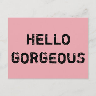 HALLO HERRLICH POSTKARTE