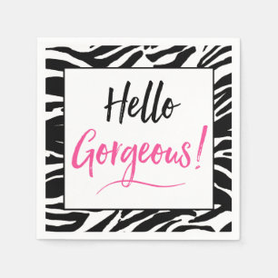 "Hallo herrlich " Serviette
