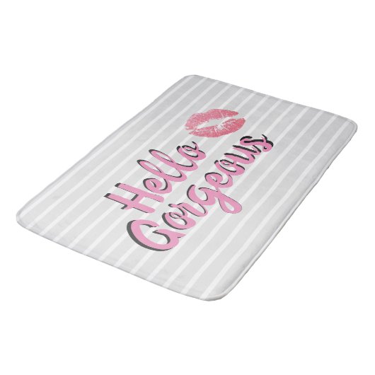 Hallo herrliche Bad-Matte Badematte (Schrägansicht)