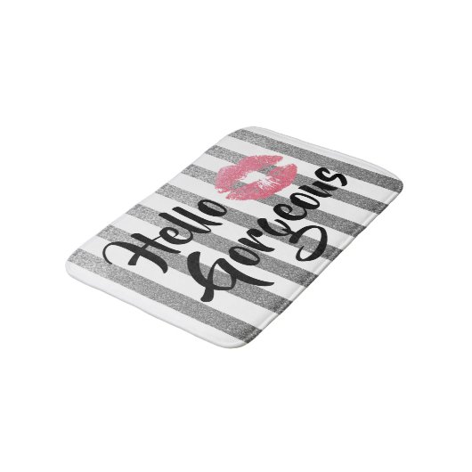 Hallo herrliche Bad-Matte Badematte (Schrägansicht)