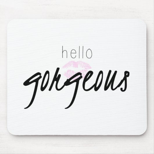 Hallo herrliche Mausunterlage Mousepad (Vorne)