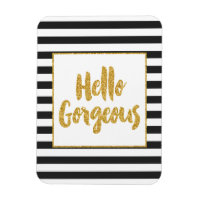 Hallo Herrliche Schwarz-Weiß-Glitzer Streifen