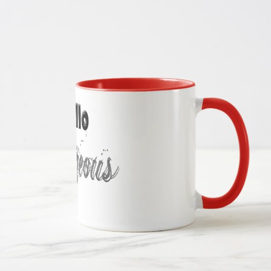 Hallo herrliche Spaß-Tasse Tasse (Rechts)