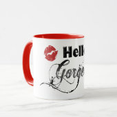 Hallo herrliche Spaß-Tasse Tasse (Vorderseite Links)