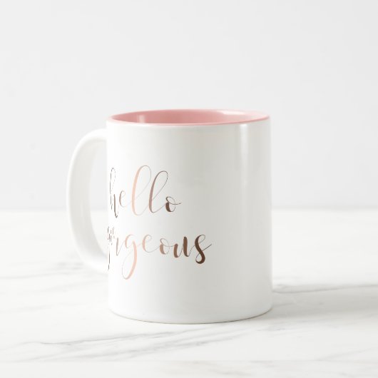 Hallo herrliche Tasse (Vorderseite Links)