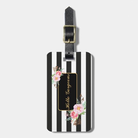 Hallo herrlicher Gepäckanhänger (Vorderseite vertikal)