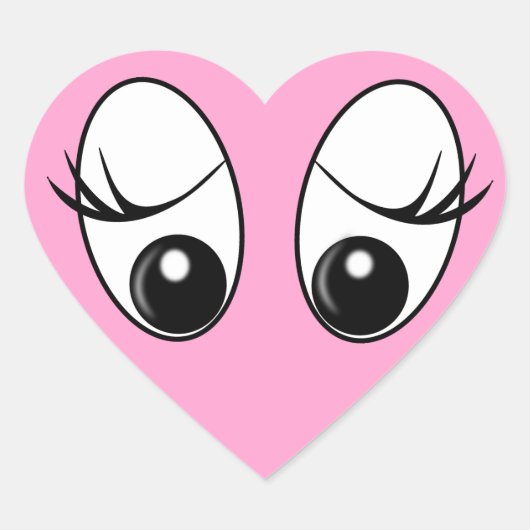 Hallo Herz-Aufkleber (Vorderseite)