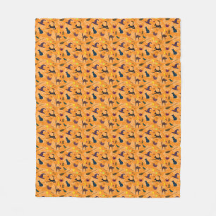 Hallo Hexe - nahtloses Halloween-Muster. Fleece